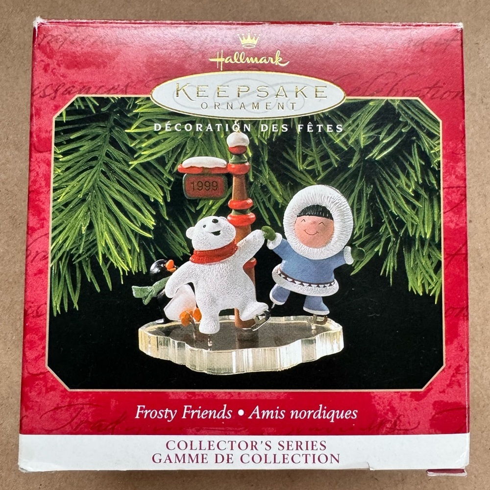 1999 Hallmark Keepsake Ornament Frosty Friends in Box